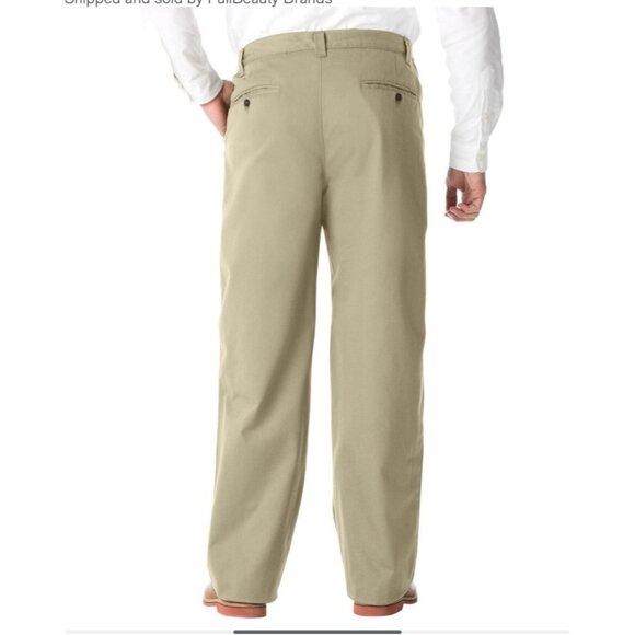 Mens Pleated Front Pants DuPont Teflon Fabric Protector Gray Size 26X33 - Picture 2 of 10